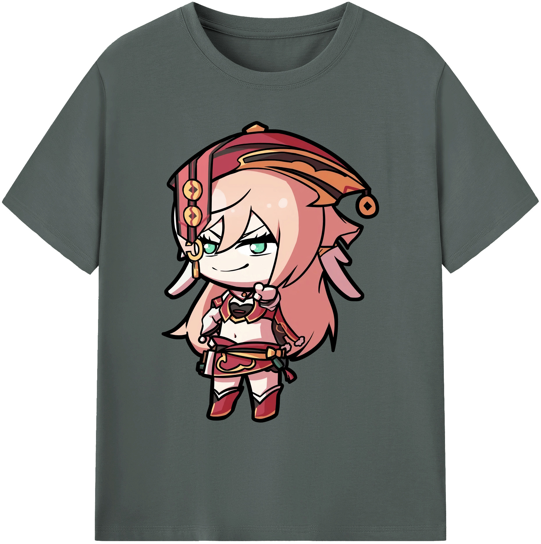 げんし神 ヤンフェイ genshin Yanfei 綿100％ メンズ半袖Tシャツ｜肌触りやわらか＆通気性